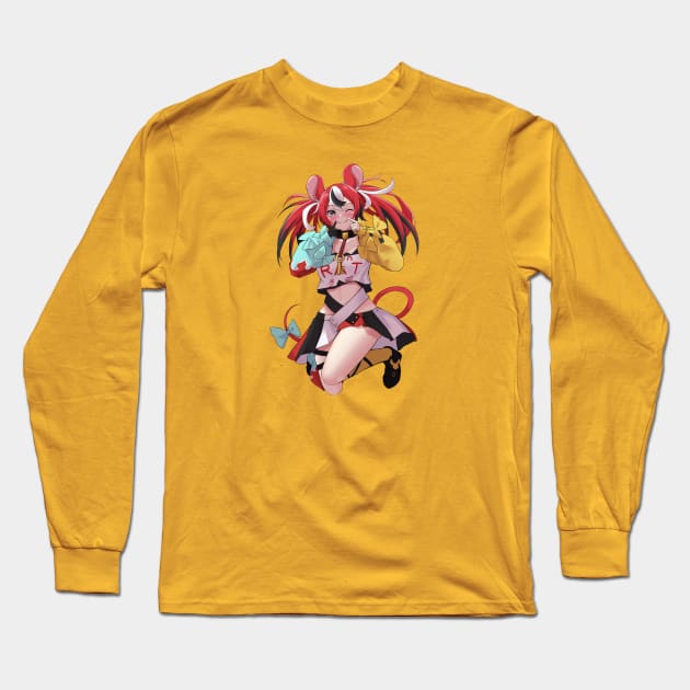 Hakos Baelz Hololive Long Sleeve T-Shirt by Ghazinagato